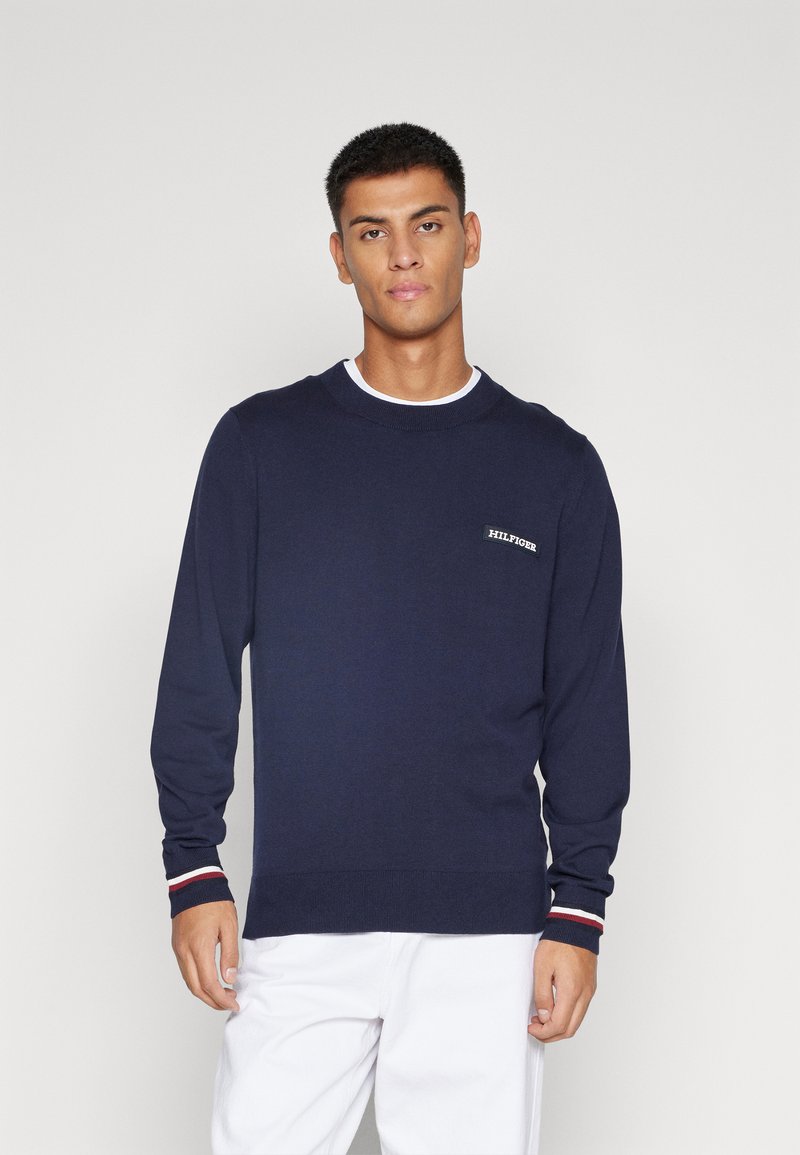 Tommy Hilfiger - GLOBAL STRIPE CREW  - Maglione - desert sky, Ingrandire