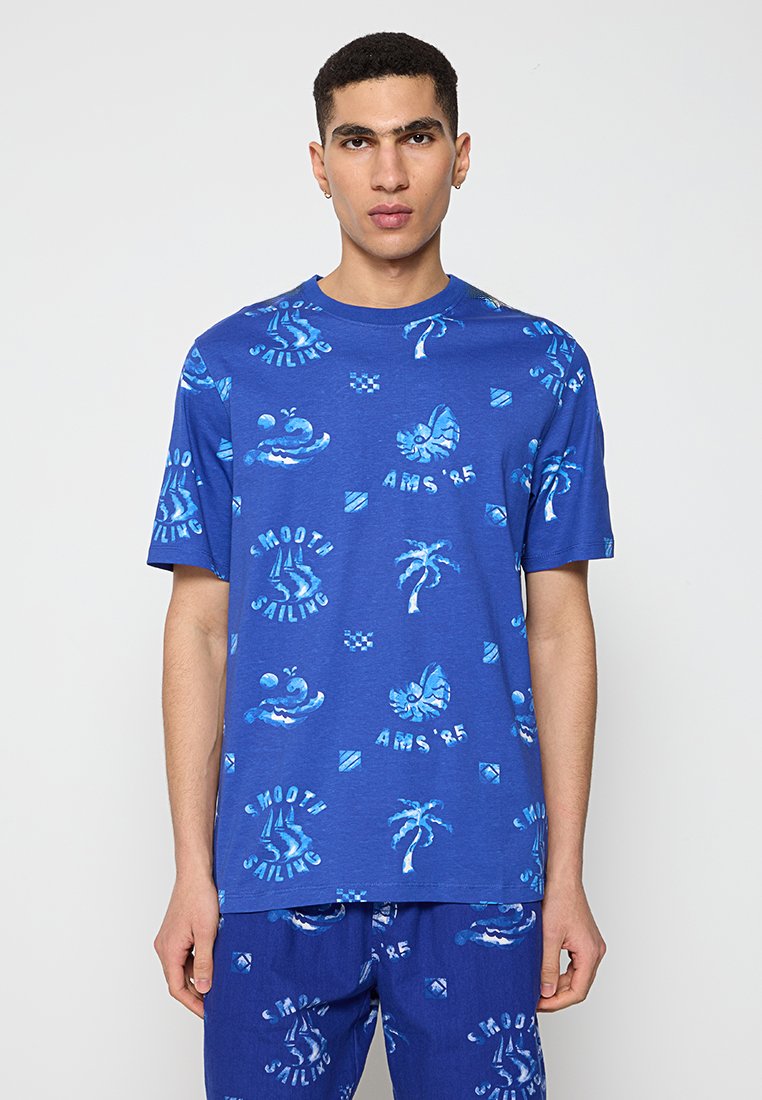Scotch & Soda T-shirt print blauw