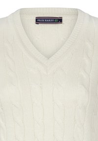 Felix Hardy CABLE V-NECK - Maglione - off white