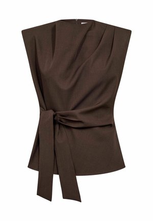 Co'couture, LUNACC - Bluse - dark brown