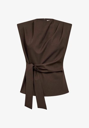 Co'couture, LUNACC - Bluse - dark brown
