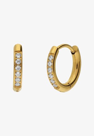Lucardi, STATEMENT - Boucles d'oreilles - gold-coloured zirconia