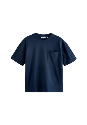 Next REGULAR FIT - HEAVYWEIGHT SLUB   - Basic T-shirt - indigo blue