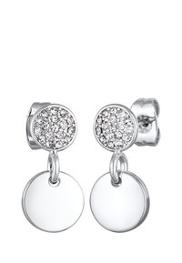 RUND PLÄTTCHEN  - Pendientes - silberfarben