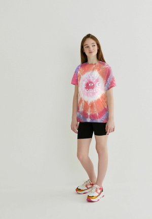 TIE DYE SLOGAN - T-Shirt print - pink