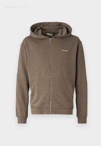 REGULAR LIGHT ZIP HOODIE UNISEX - Sweatjakke - taupe