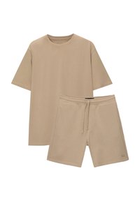 SET BERMUDA SHORTS AND T-SHIRT - Trainingsbroek - sand