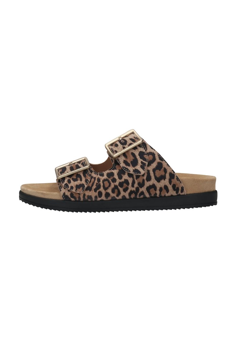 Salamander Slip-on sandaler - animal print/sort - Zalando.dk