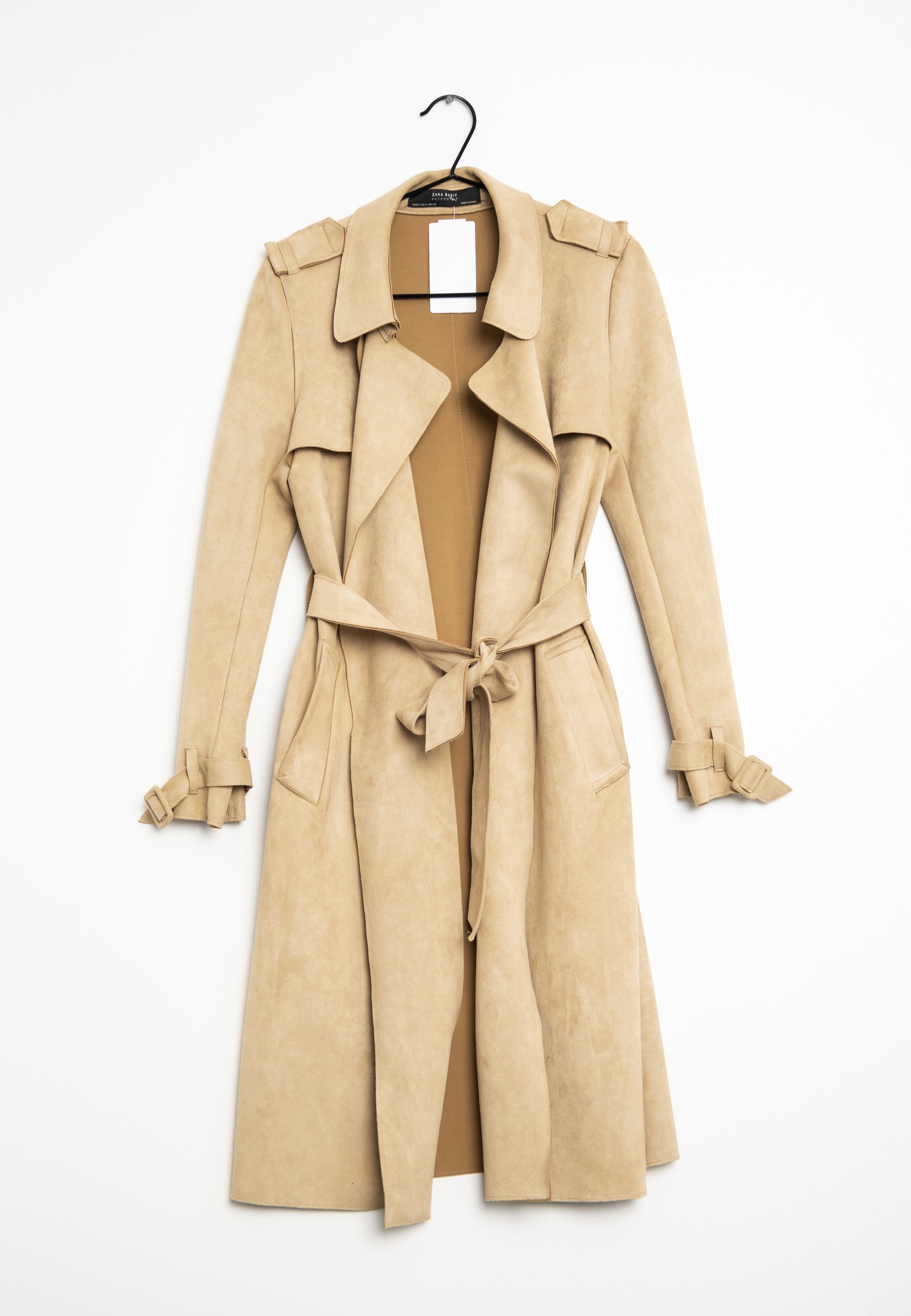 Trenchcoat Zara Mantel Aus Kunstleder Trench Coat Zara Basic