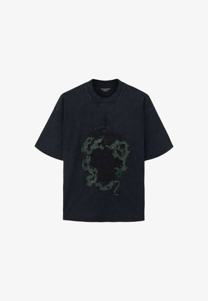 AllSaints, SS CREW - T-shirt print - washed black