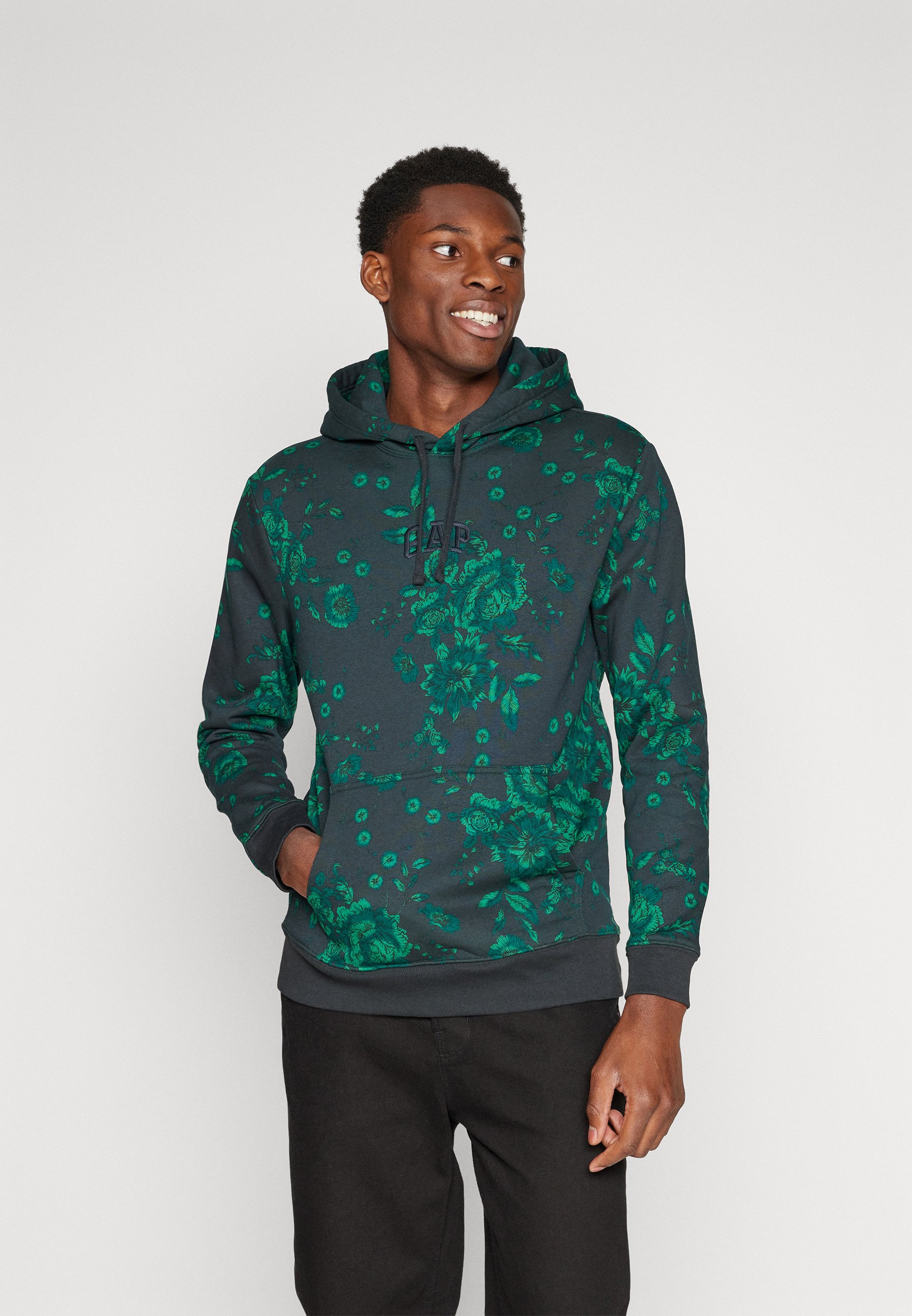 green gap mini logo hoodie