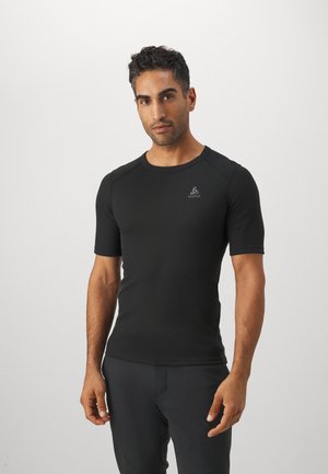 CREW NECK ACTIVE - Undershirt - black