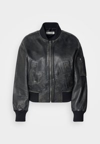 Marc O'Polo VINTAGE BLOUSON CROPPED WELT POCKETS - Blusão aviador - black