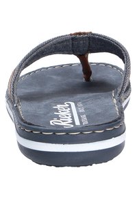 Rieker MODISCHE PANTOLETTE - Sandales tongs - peanutnavy (24)