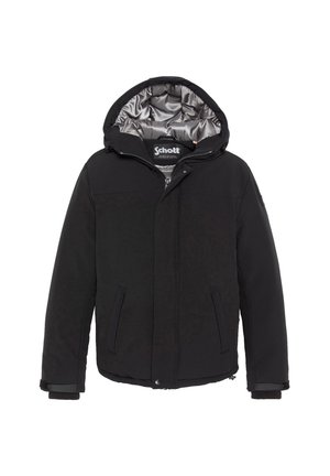 Schott, TECHNICAL CROPPED HOODED JACKET - Winterjacke - noir