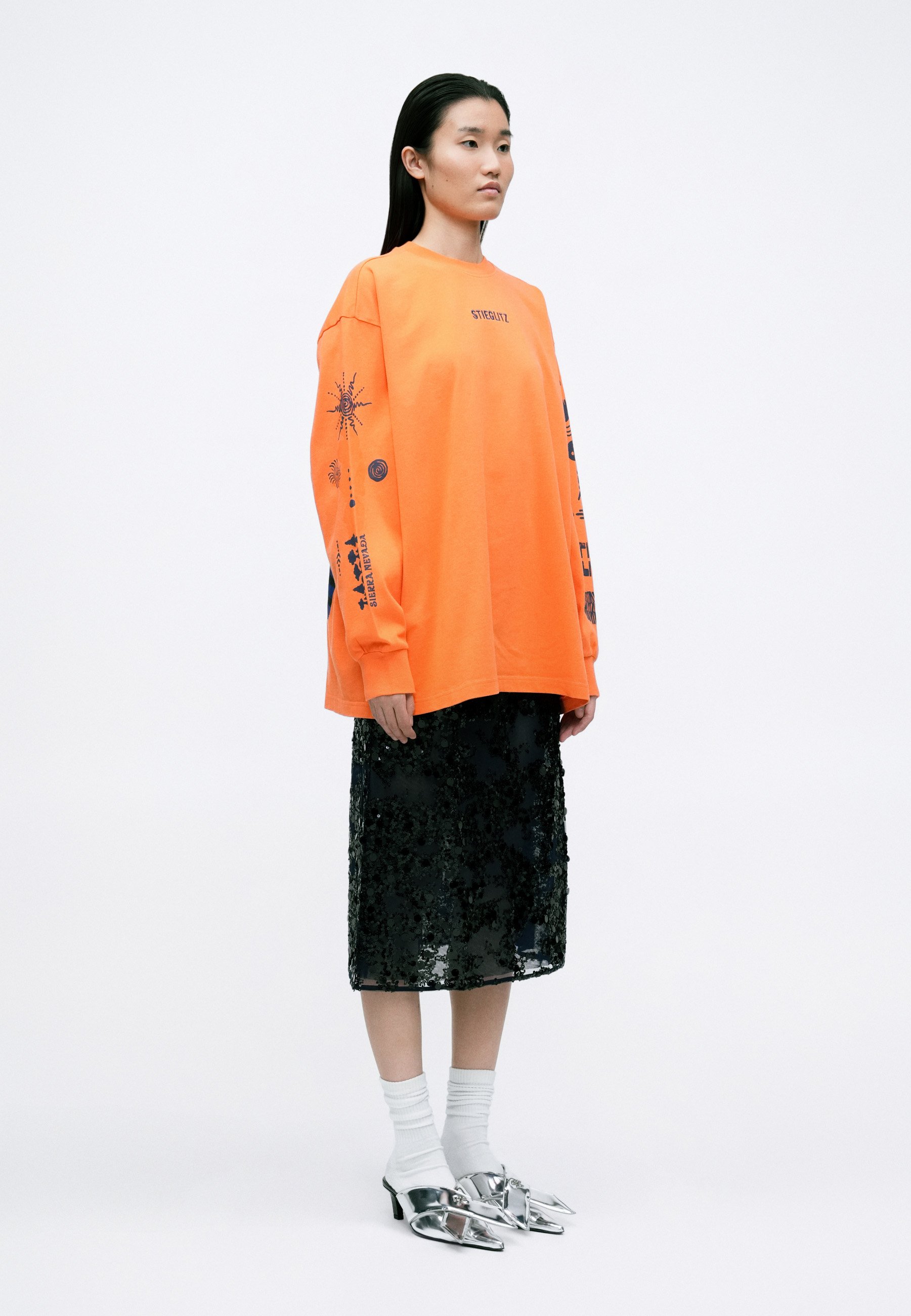 Stieglitz XAVI SKATE LONGSLEEVE - Longsleeve - orange/oranje