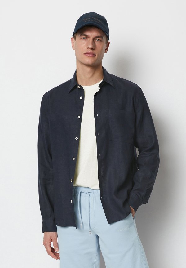 KENT COLLAR, LONG SLEEVES, ONE RECTANGULAR CHEST POCKET, STYLE - Shirt