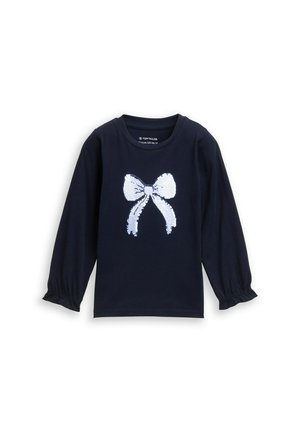 MIT WENDEPAILLETTEN - Longsleeve - sky captain blue