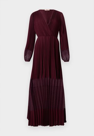 TWINSET WOVEN DRESS - Maxi dress - bordeaux