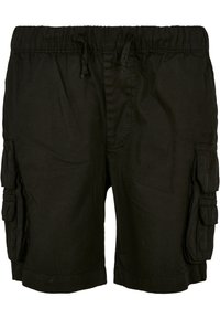 Urban Classics - BOYS DOUBLE POCKET CARGO SHORTS - Shortsit - black Pienoiskuva 1