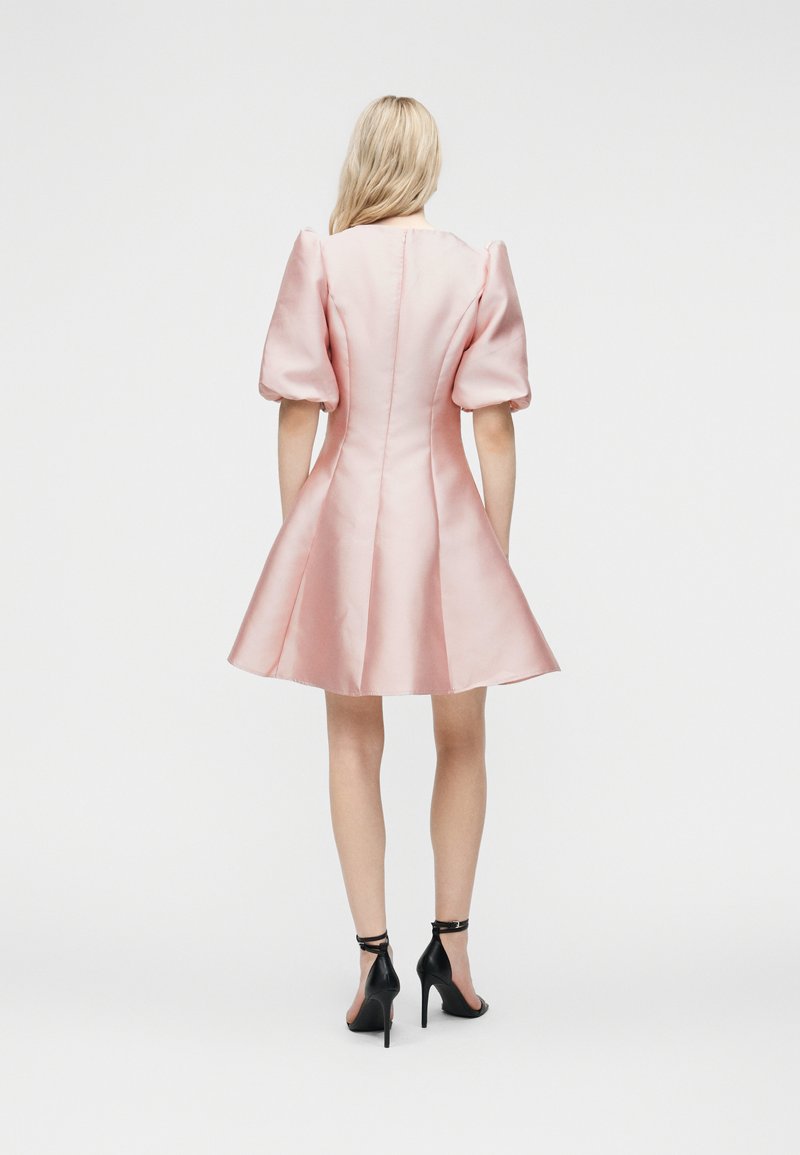 open lace back dress JS Collection Pink Cocktail Dress  The One & Only Shoes, Clothing and  Accessories