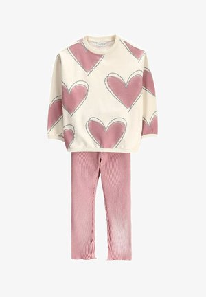 Coccodrillo, KOMPLET SET - Leggings - Trousers - pink