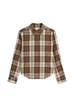 Marc O'Polo KARO - Button-down blouse - multi warm brown