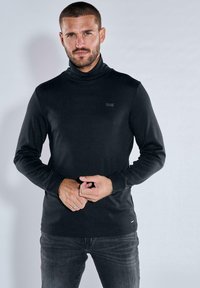 Emilio Adani LANGARM SLIM FIT - Langarmshirt - schwarz