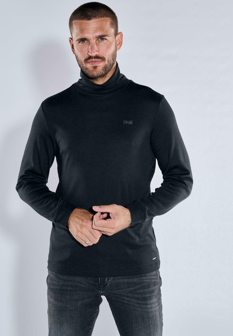 Emilio Adani LANGARM SLIM FIT - Langarmshirt - schwarz