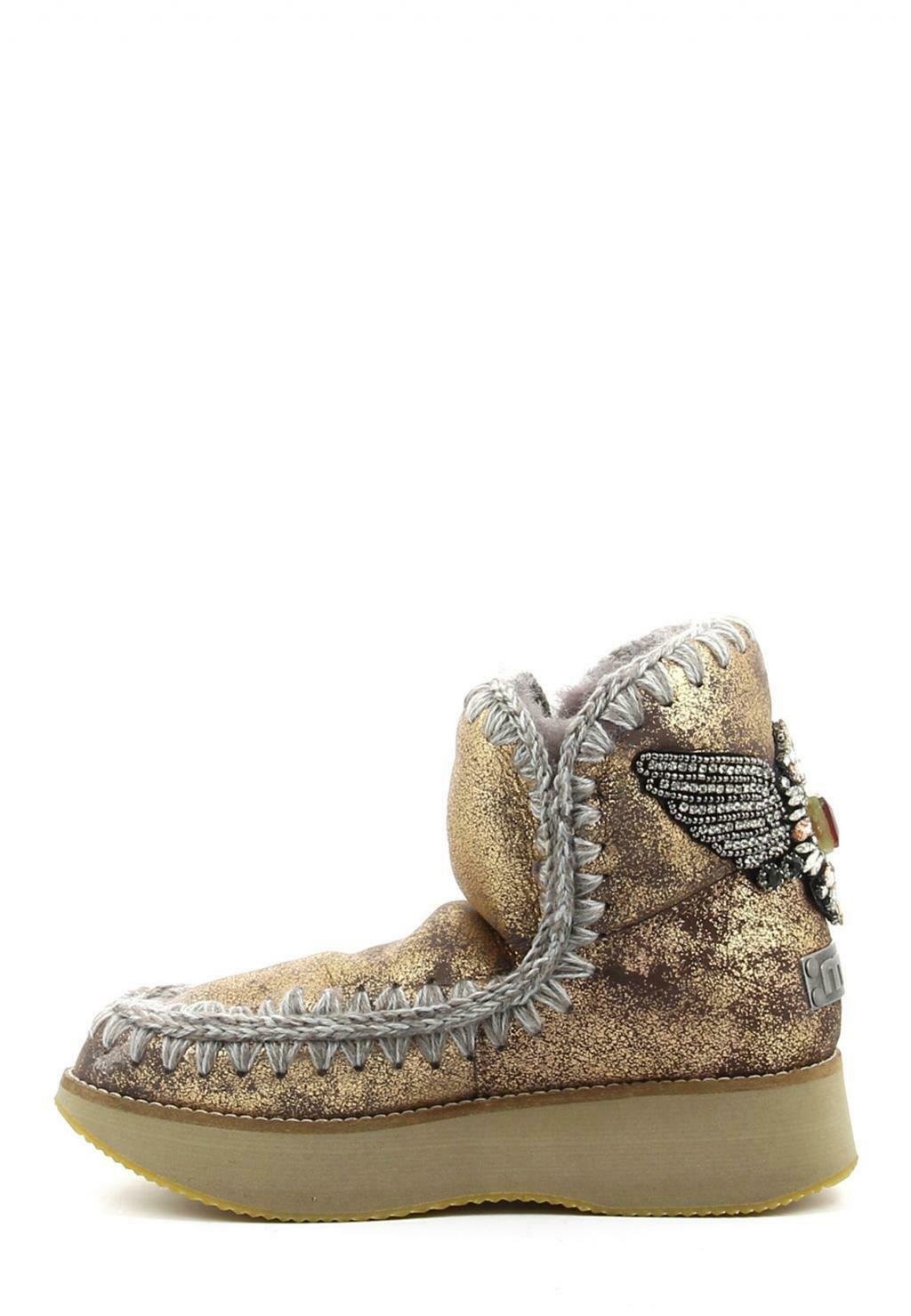 Mou RUNNING EAGLE - Botas para la nieve - thinck/dorado - Zalando.es