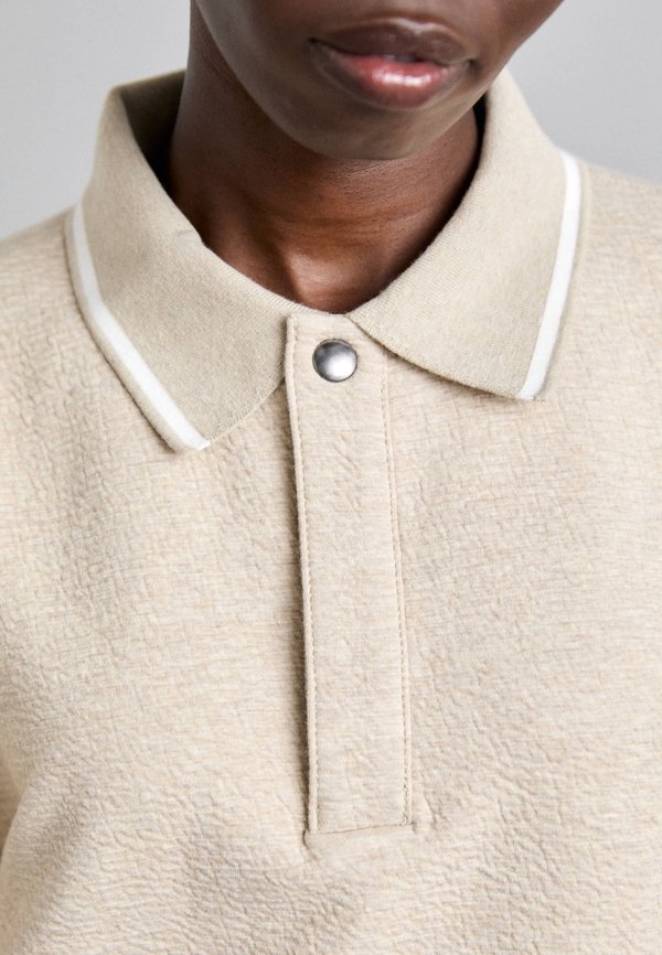 GENEVIEVE IN CLOQUE - Jumper - oatmeal melange4