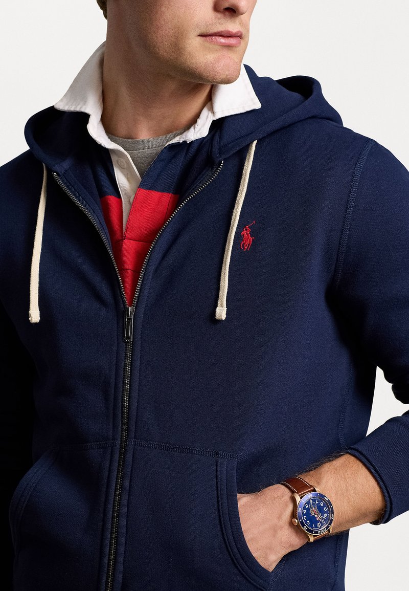 NWT Polo Ralph Lauren Mens Fleece Full Zip Hoodie Sweatshirt Navy
