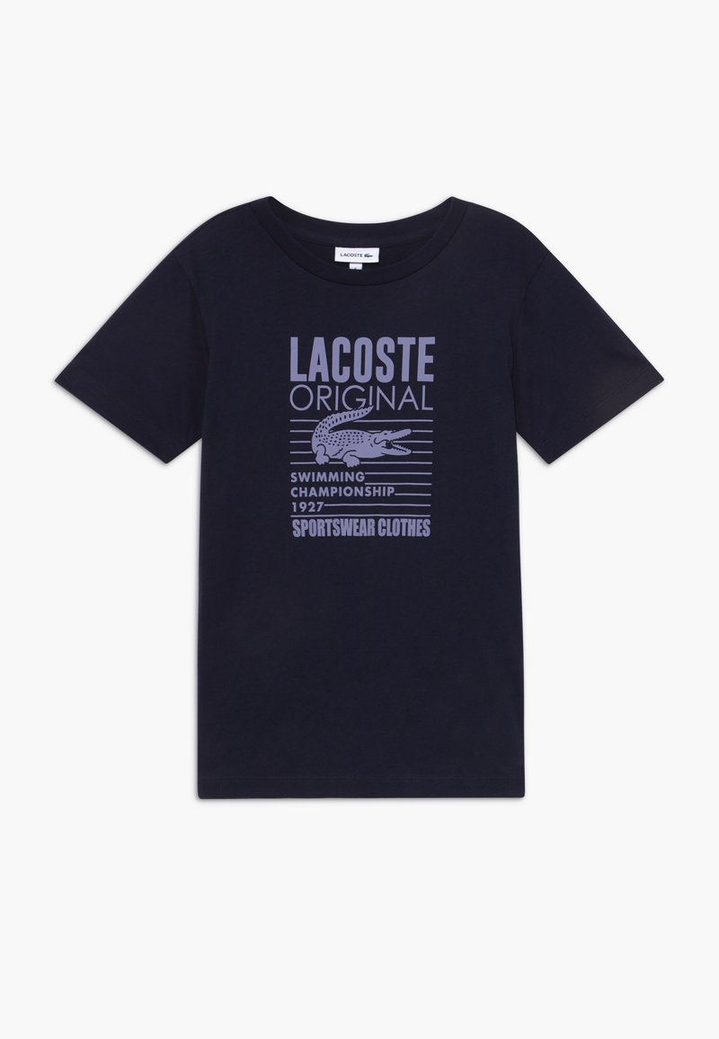 Lacoste Camiseta estampada - navy blue/purpy