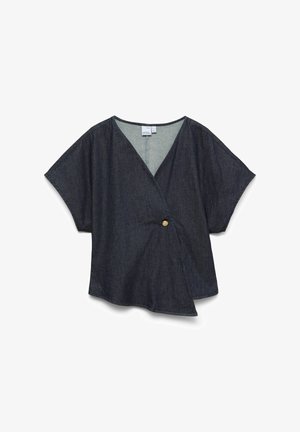 Vero Moda, ASYMMETRICAL TOP VMRANJA TOP - Blouse - dark blue denim
