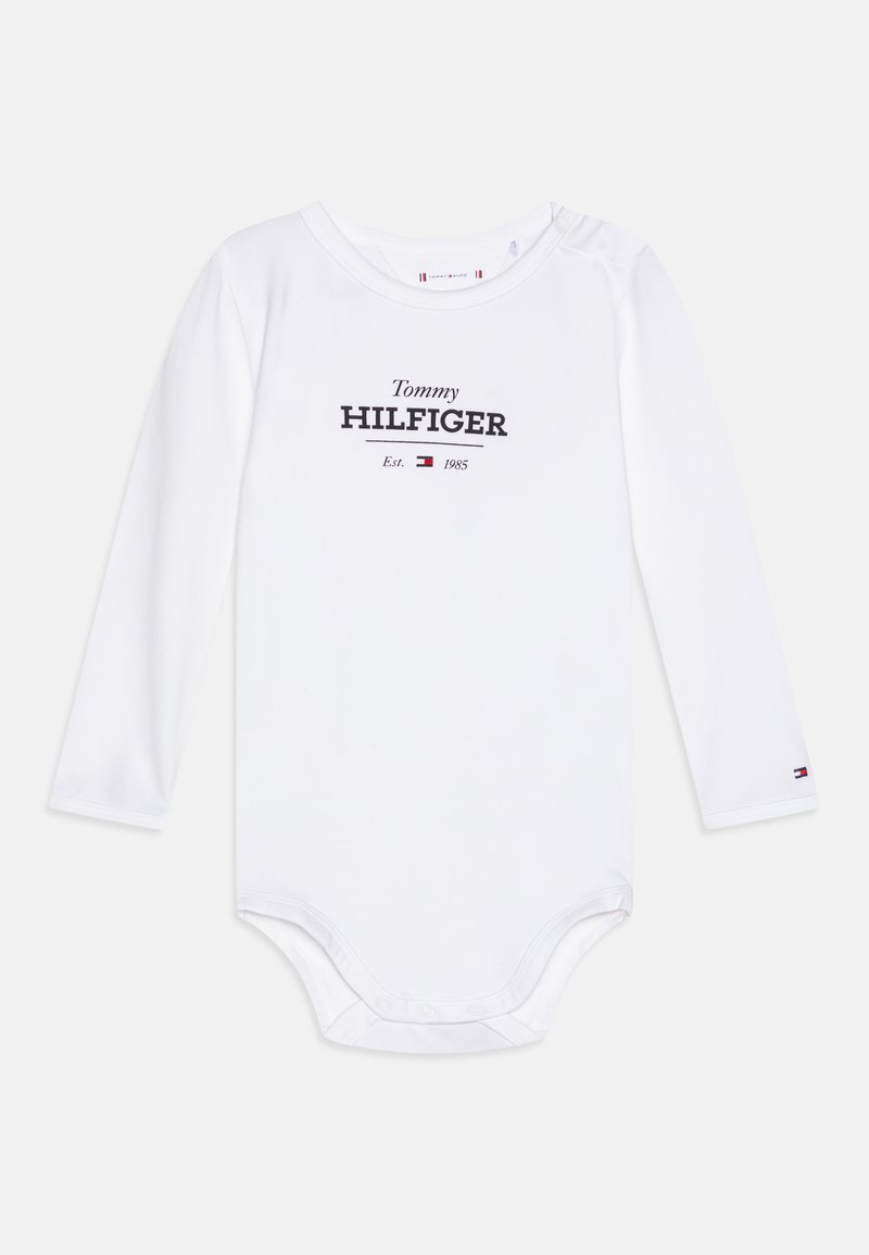 Tommy Hilfiger - MONOTYPE LOGO UNISEX - Long sleeved top - white, Enlarge