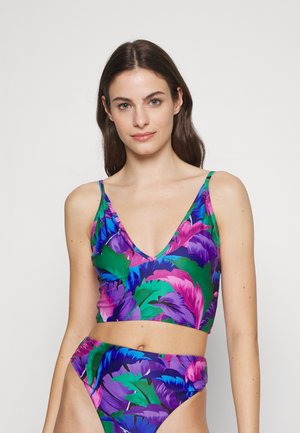We Are We Wear TONI LONG LINE - Πάνω μέρος μπικίνι - purple palm