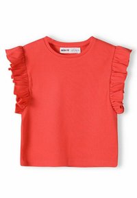 MINOTI - WITH FRILLED SLEEVES - T-shirts print - red Miniaturebillede 1