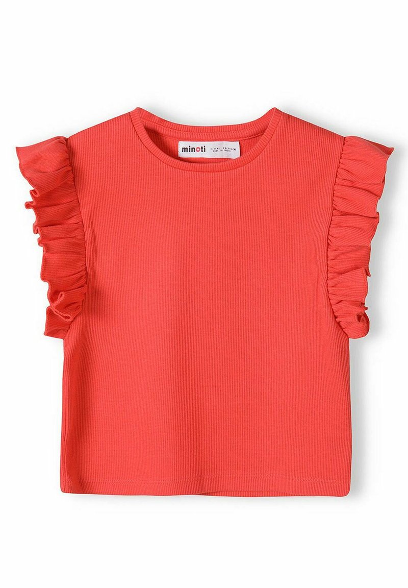 MINOTI - WITH FRILLED SLEEVES - T-shirts print - red, Forstør