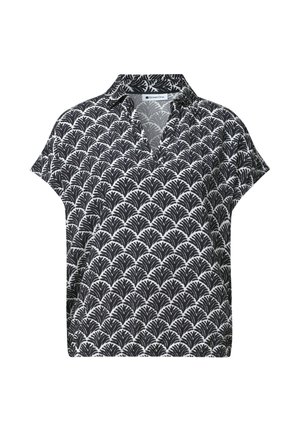 Street One, BLUSENSHIRT MIT HEMDKRAGEN UND ELASTIKSAUM - Bluse - shadowed navy