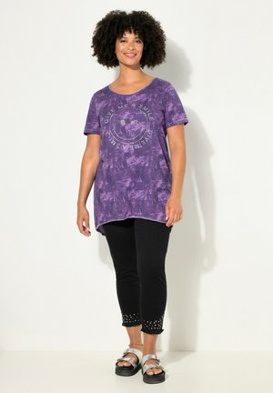 Print T-shirt - plum