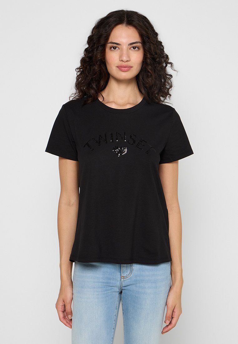 TWINSET T-shirt print zwart TWINSET T-shirt print zwart
