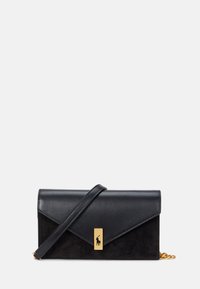 POLO ID LEATHER SUEDE CHAIN WALLET & BAG - Delninukė - black