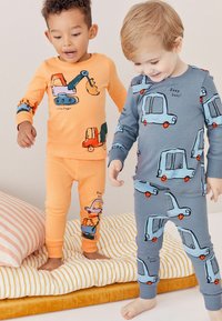 Next SNUGGLE 3 PACK SET - Pyjama - blue orange digger