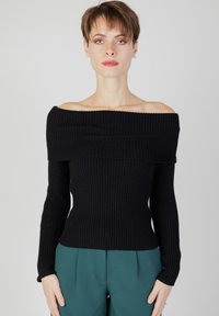 ONLKATIA OFF SHOULDER - Jumper - black