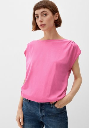MIT U-BOOT-AUSSCHNITT - T-Shirt basic - pink