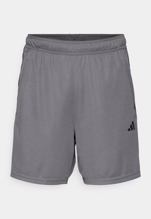 adidas Performance ESSENTIALS PIQUÉ 3-STRIPES - Športne kratke hlače - grey five/black