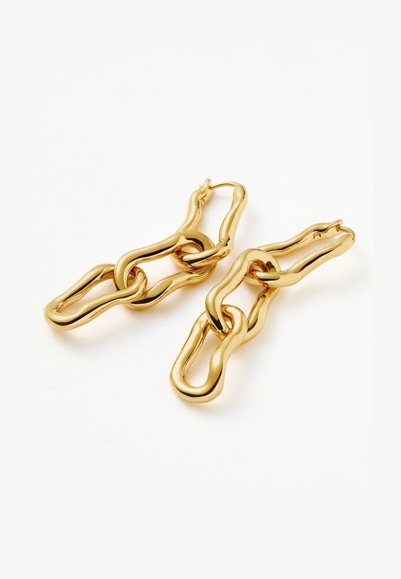 Missoma MOLTEN OVATE TRIPLE LINK DROP - Auskari - gold-coloured