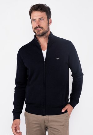 Sweater met rits - navy