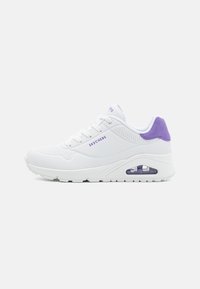 Unselected, white/purple