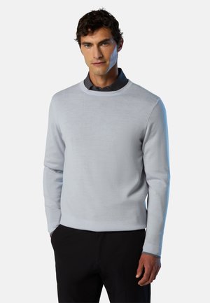 CREW-NECK WITH SLITS - Jersey de punto - light grey